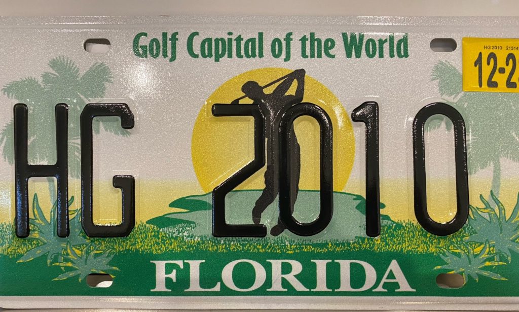 Florida License Plate (Photo: Grant Fraser)