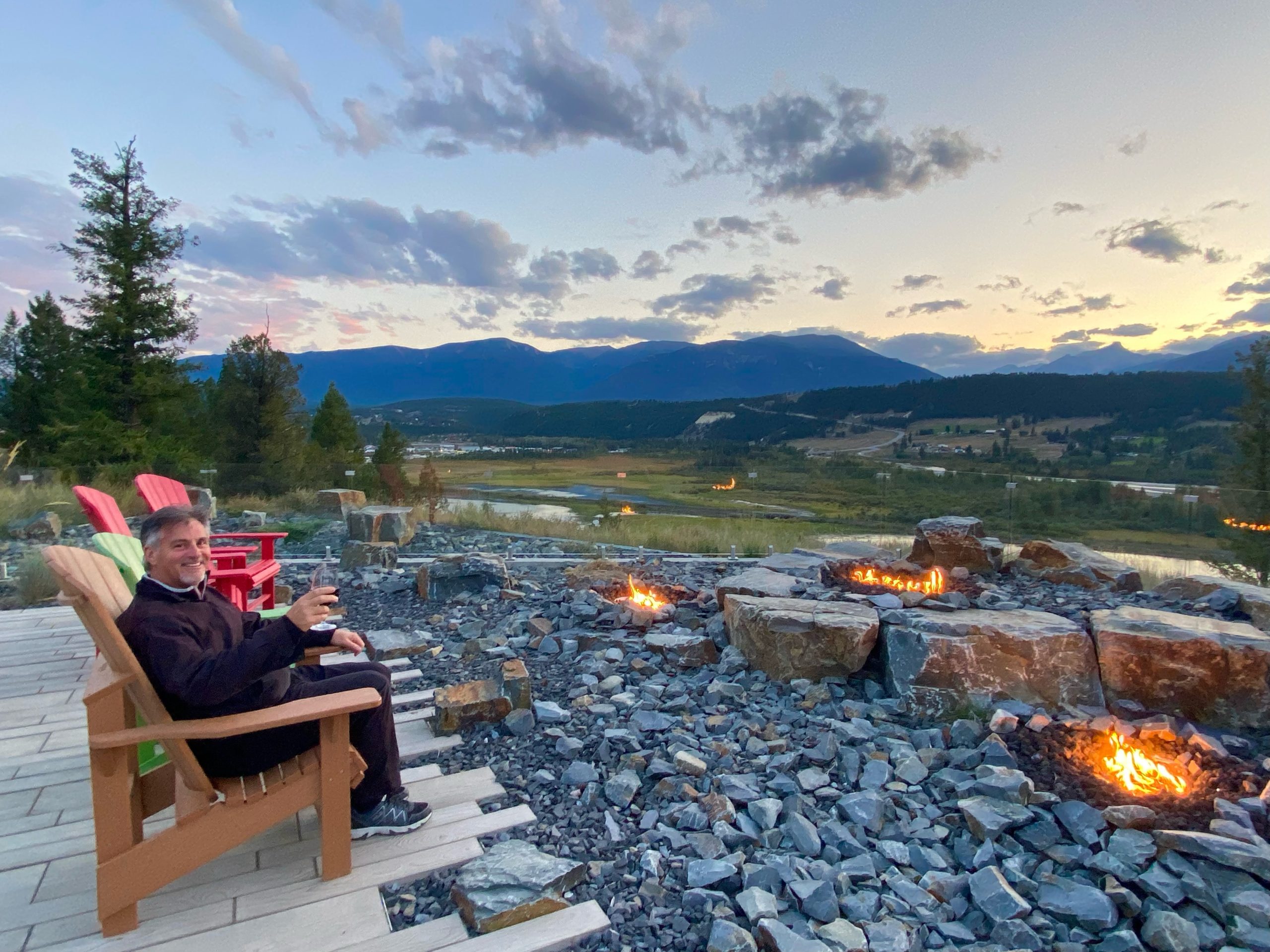 Enjoying a Columbia Valley Sunset