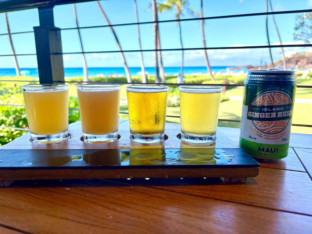 Enjoy a flight at the Maui Brewing Company
